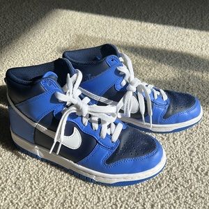 Nike Blue/White/Navy Air Jordan 1 Mid